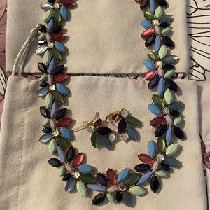 Coordinating Multicolor Necklace/Earrings Set